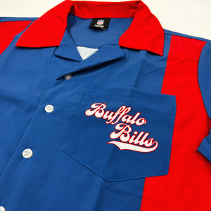 Buffalo Bills Mafia Royal & Red Bowling Shirt