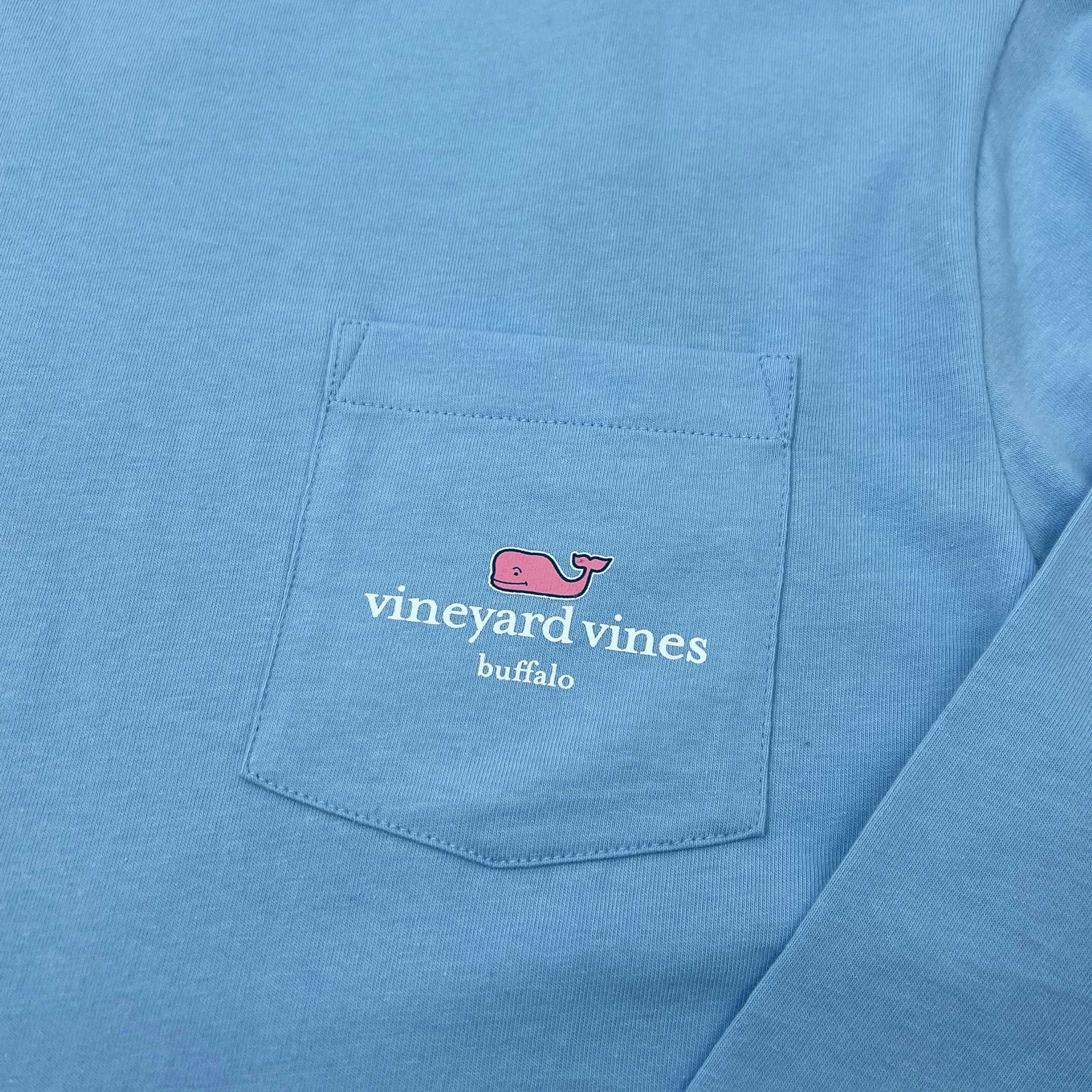 Vineyard Vines Buffalo, NY With American Flag Shirt