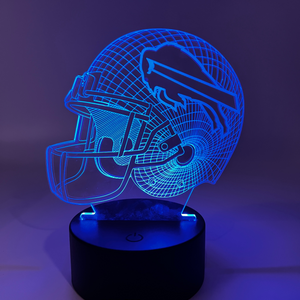 Buffalo Bills 3D Illusion Team Helmet Lamp