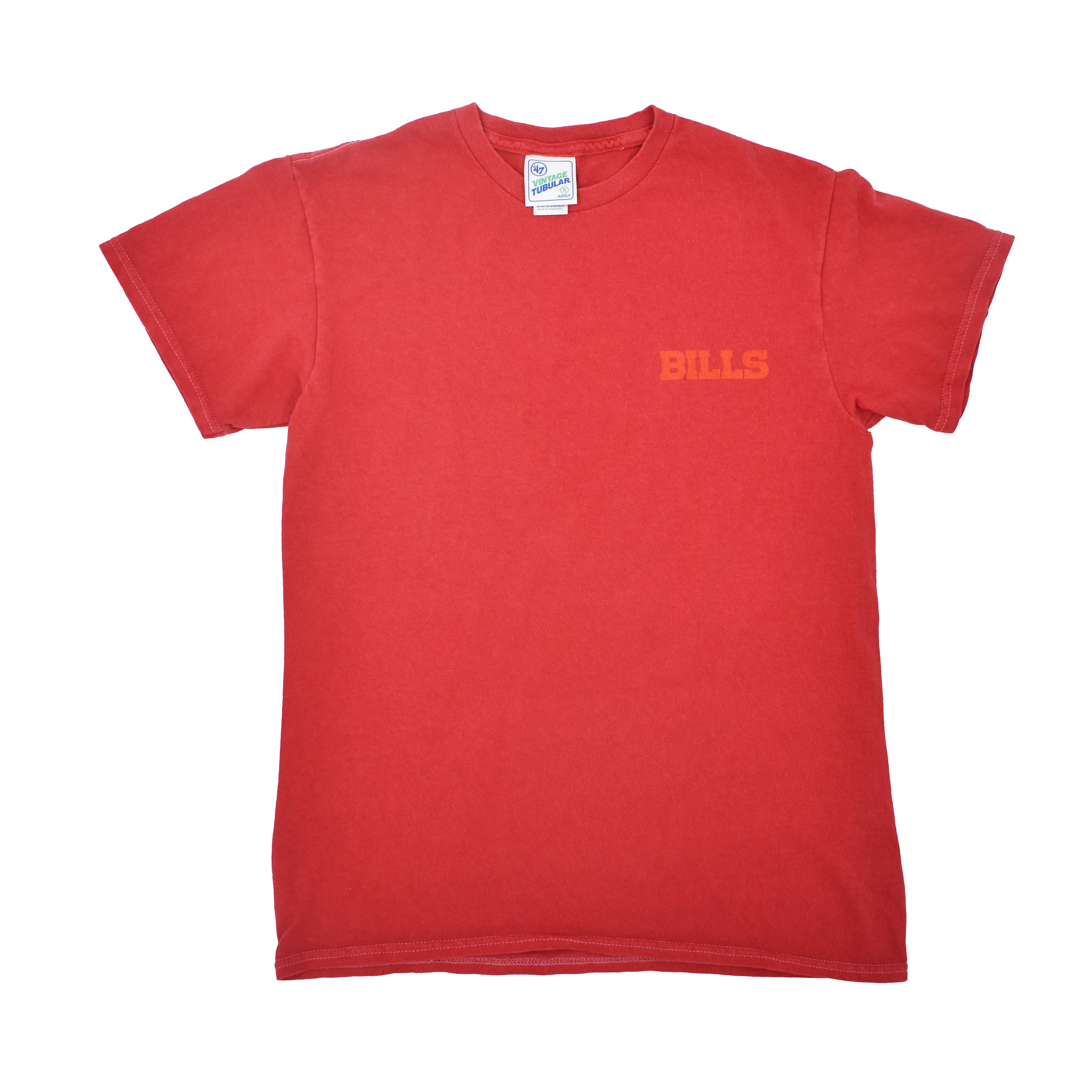 Buffalo Bills Red Vintage Tubular Short Sleeve Shirt