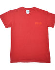 bflo store Buffalo Bills Red Vintage Tubular Short Sleeve Shirt