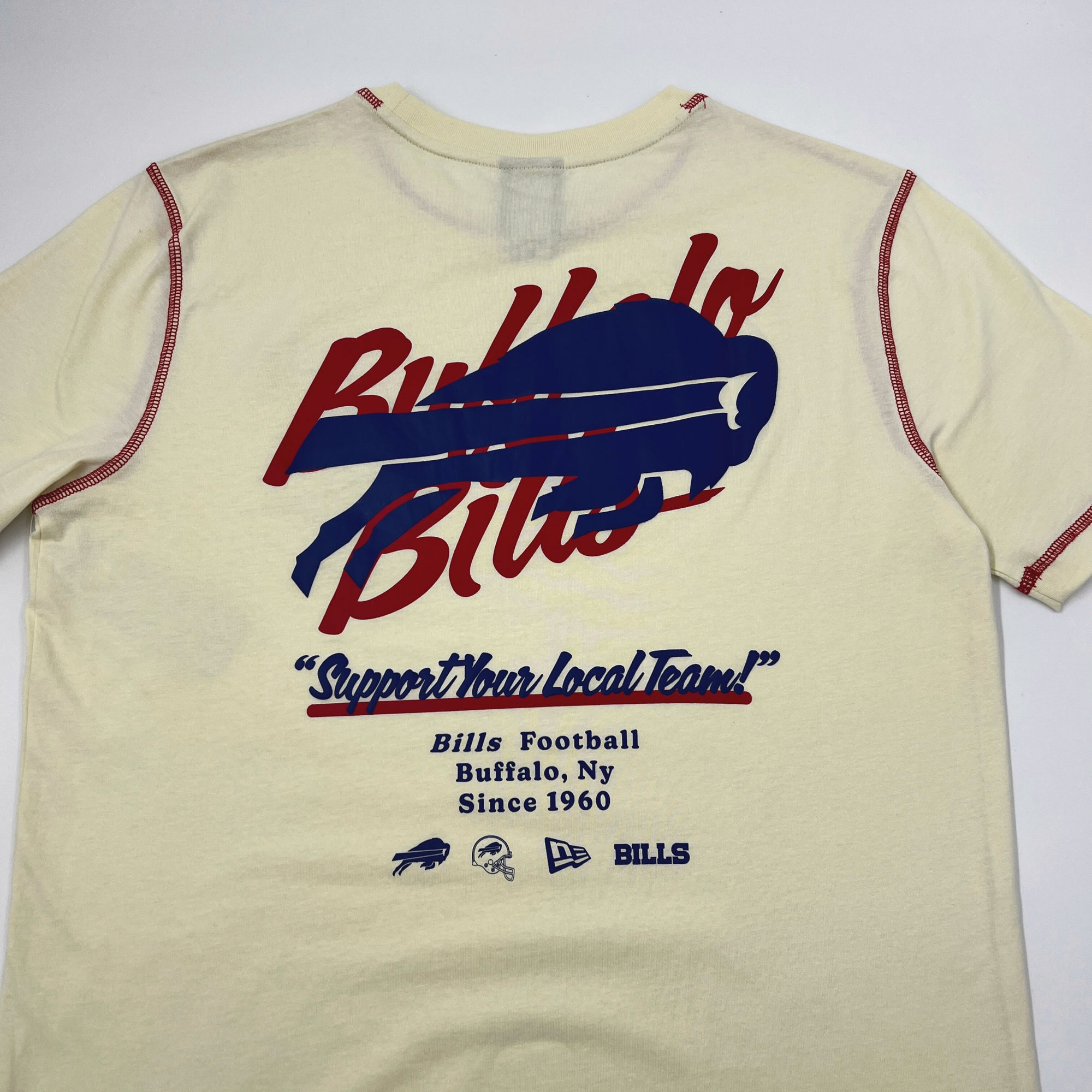 New Era Bills &quot;Support Your Local Team&quot; Cream Short Sleeve Shirt