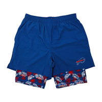 Buffalo Bills Heathered Black Woven Liner Shorts Small