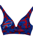 Women's Buffalo Bills Floral Bikini Top