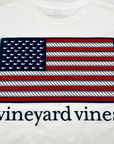 Vineyard Vines Buffalo, NY With American Flag Long Sleeve Shirt