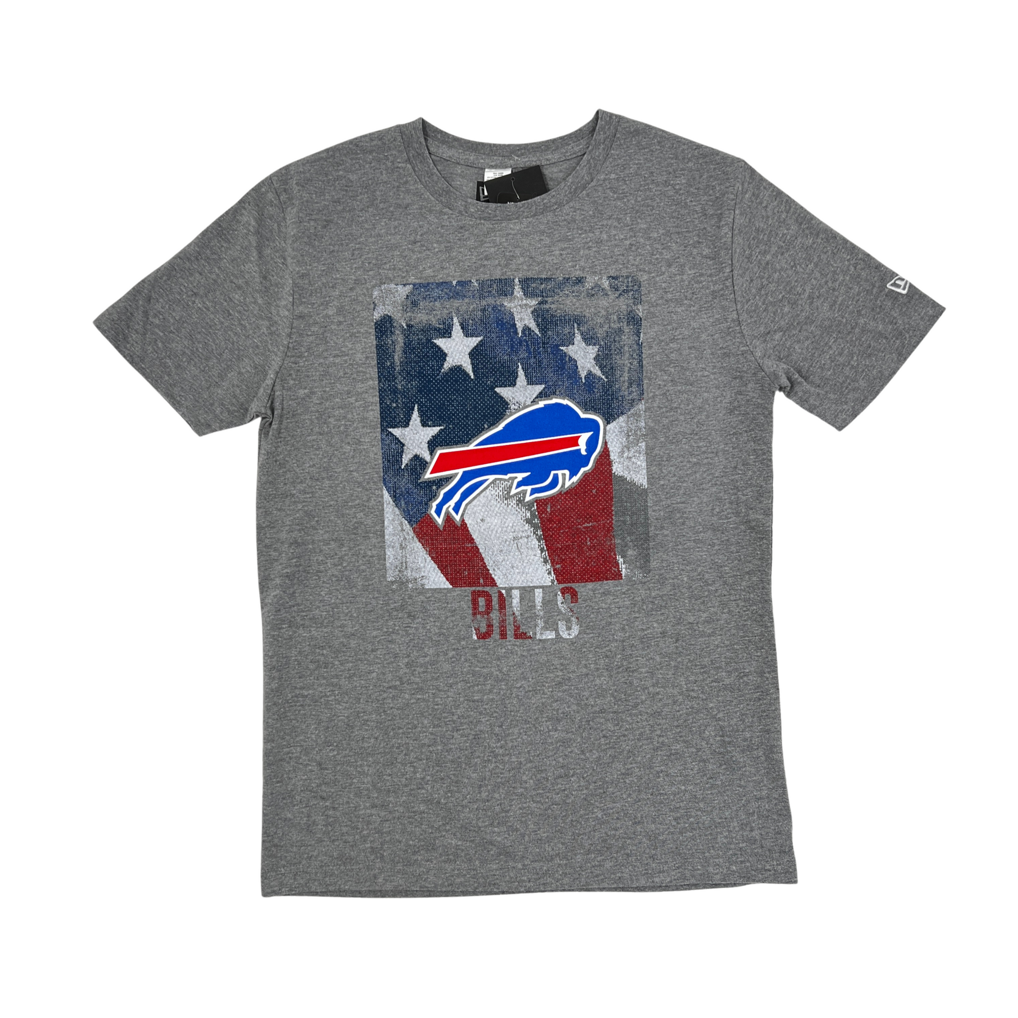 New Era Buffalo Bills Distressed Flag Gray Short Sleeve Shirt