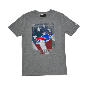 Buffalo Bills With American Flag Short Sleeve Shirt