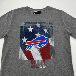 Buffalo Bills With American Flag Short Sleeve Shirt