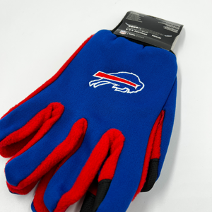 Buffalo Bills Blue and Red Texting Gloves