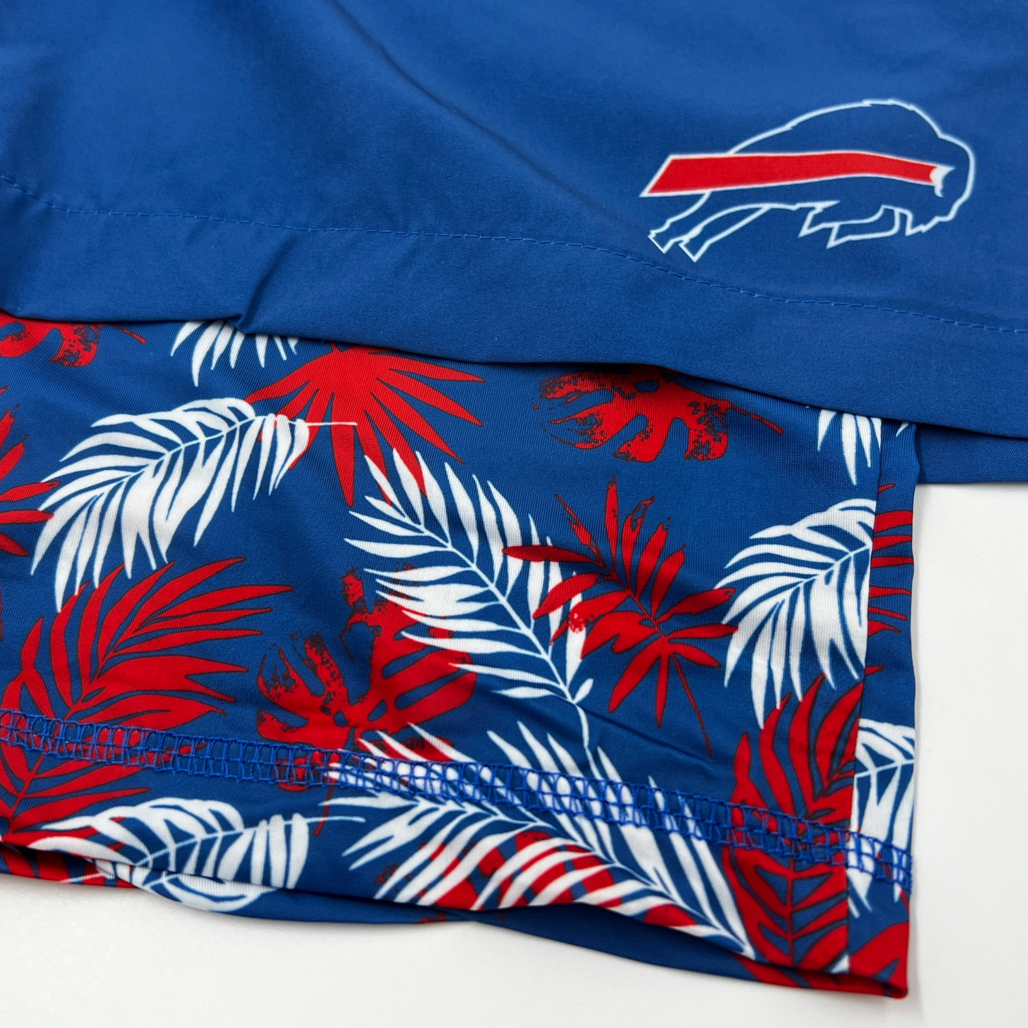 Buffalo Bills Woven Running Shorts With Floral Liner