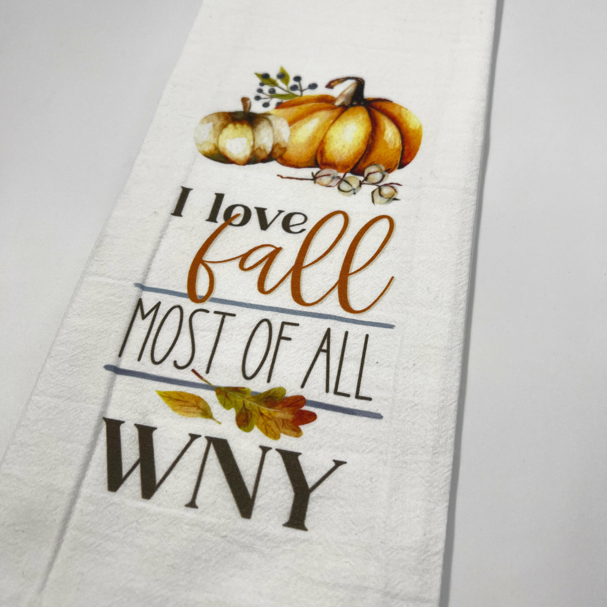 I Love Fall WNY Kitchen Towel