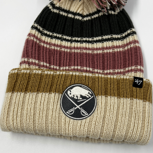 Women's '47 Brand Buffalo Sabres Striped Knit Winter Hat