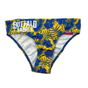 Buffalo Sabres Bison Head Logo- Blue/Yellow