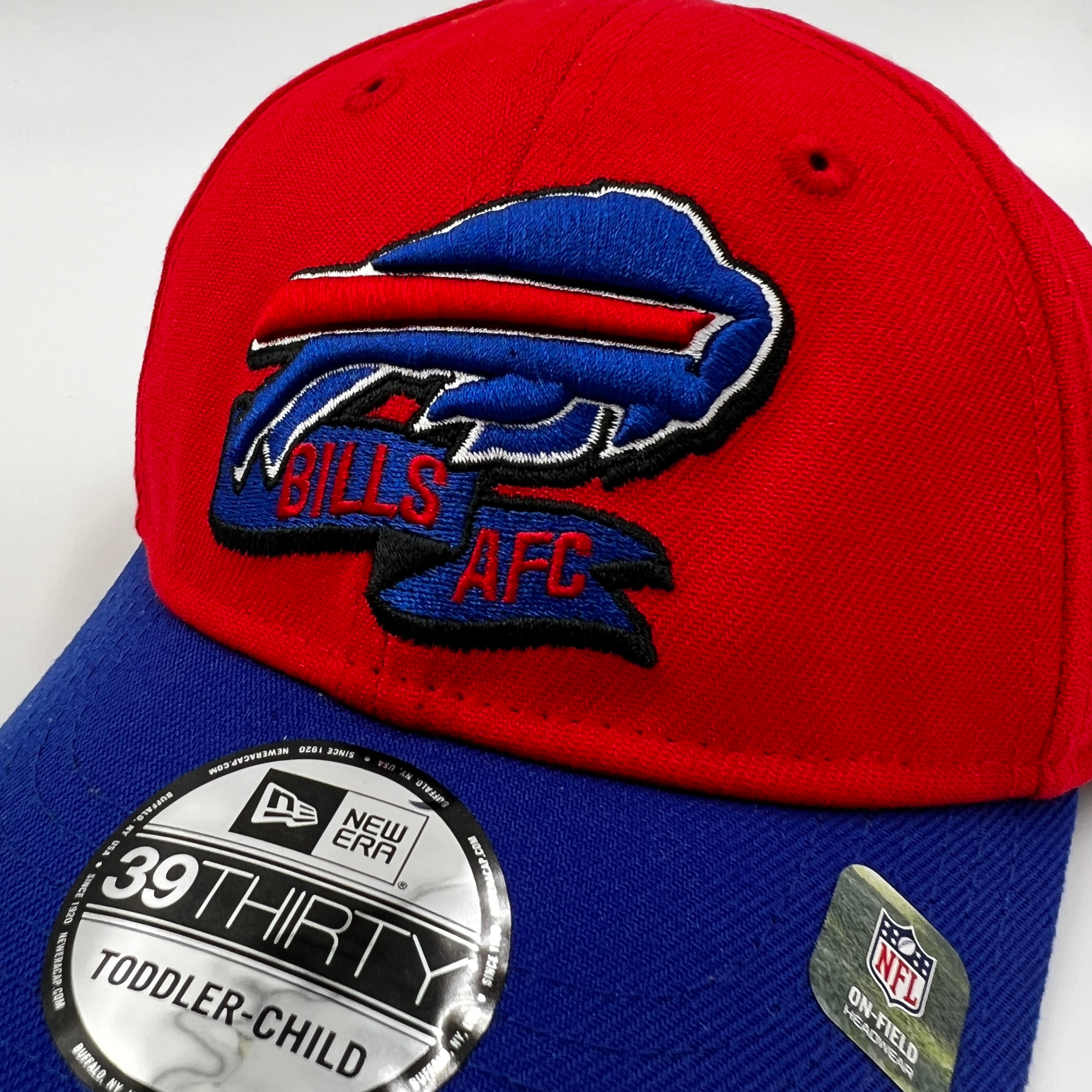 Buffalo Bills 2T NFL MELTON-BASIC Grey-Red Fitted Hat