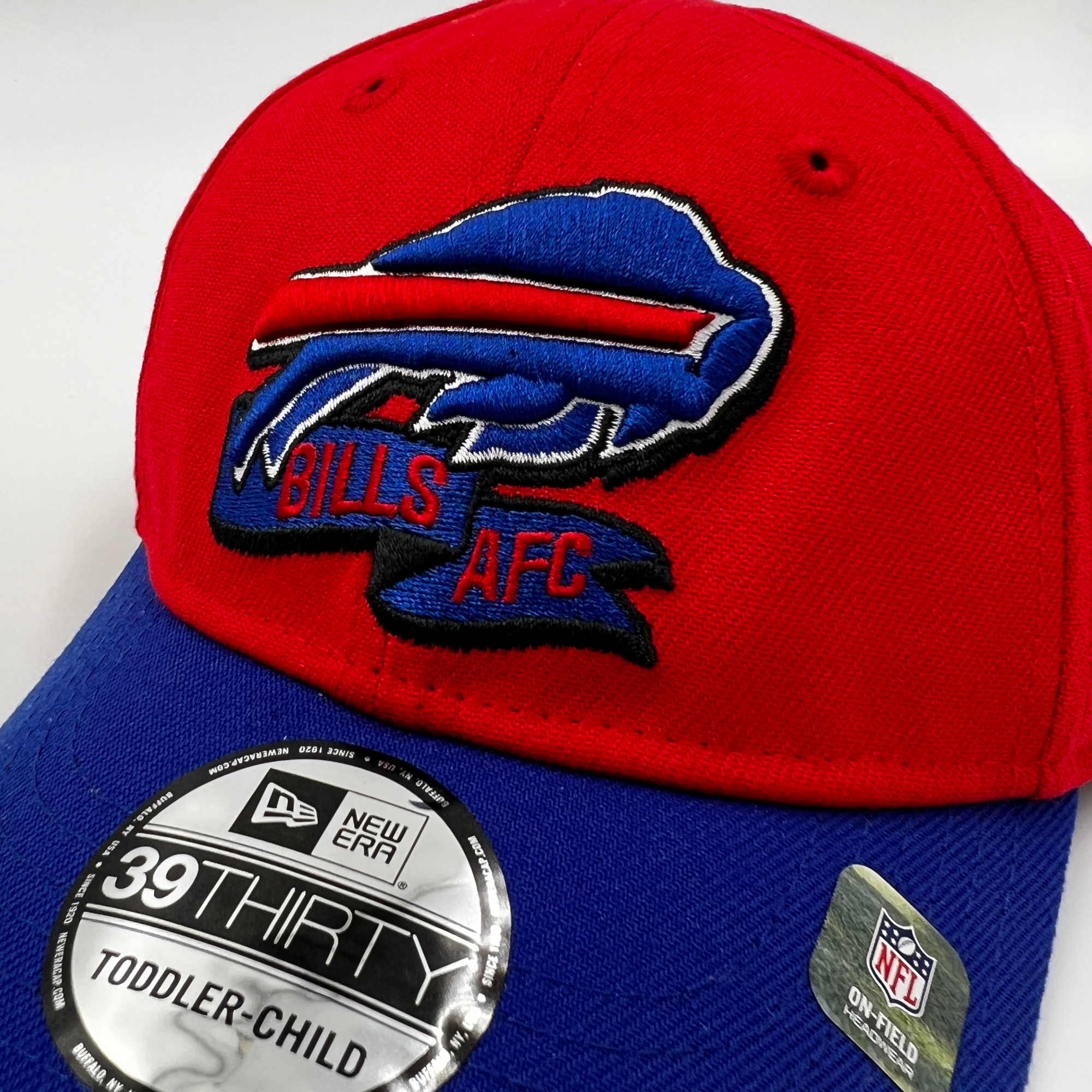 Toddler New Era Bills AFC Red Stretch Fit Hat