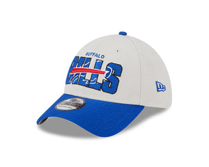 New Era Buffalo Bills Stone Color Official 2023 NFL Draft Stretch Fit Hat