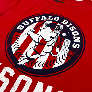 New Era Buffalo Bisons Red Short Sleeve Shirt