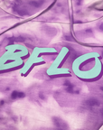 Women's BFLO Purple Tie Dye Mock Neck Sweatshirt