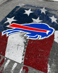 New Era Buffalo Bills Distressed Flag Gray Short Sleeve Shirt