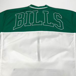 Buffalo Bills Green & White Half Zip With Pouch Pocket