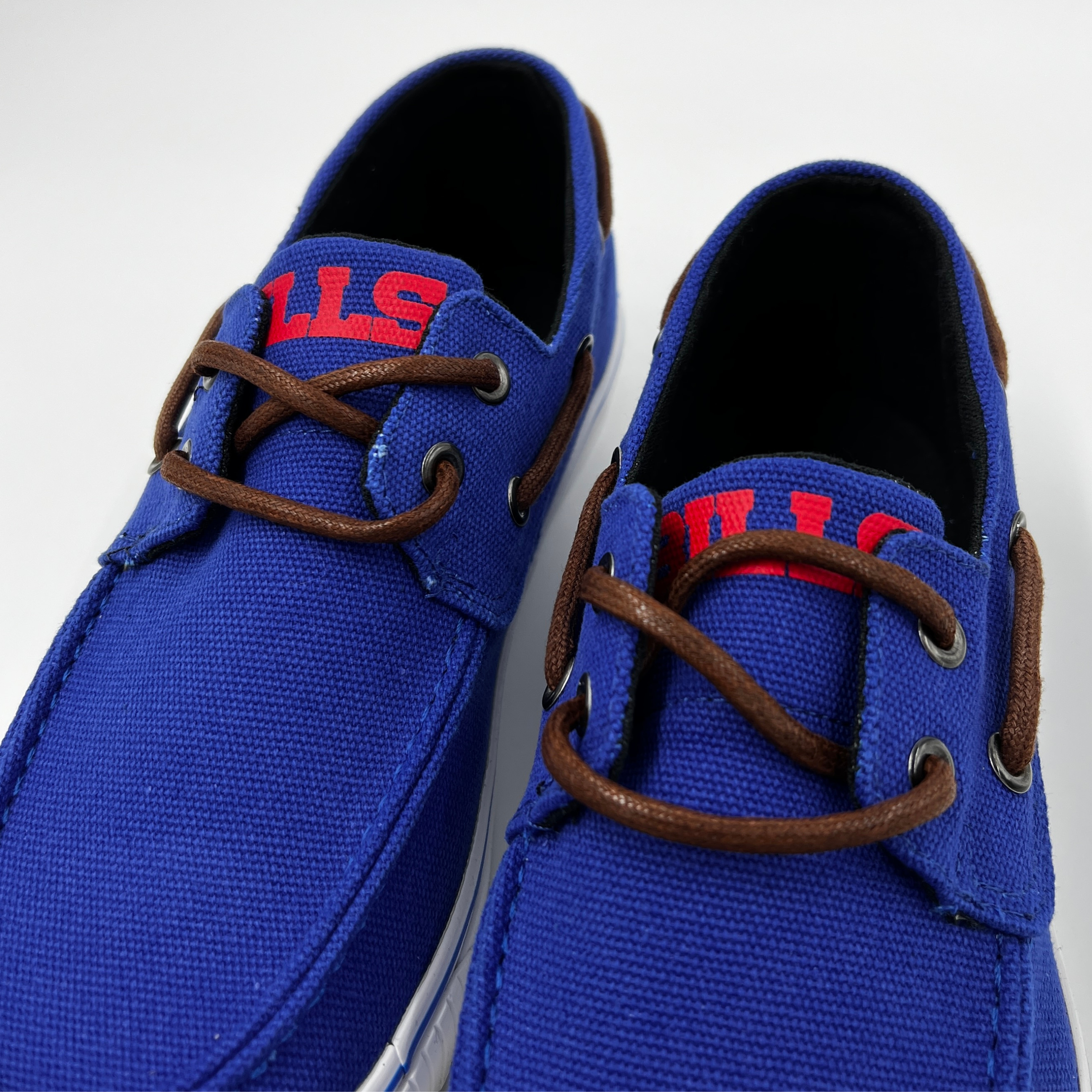 Buffalo Bills Blue Canvas Boat Shoe The BFLO Store