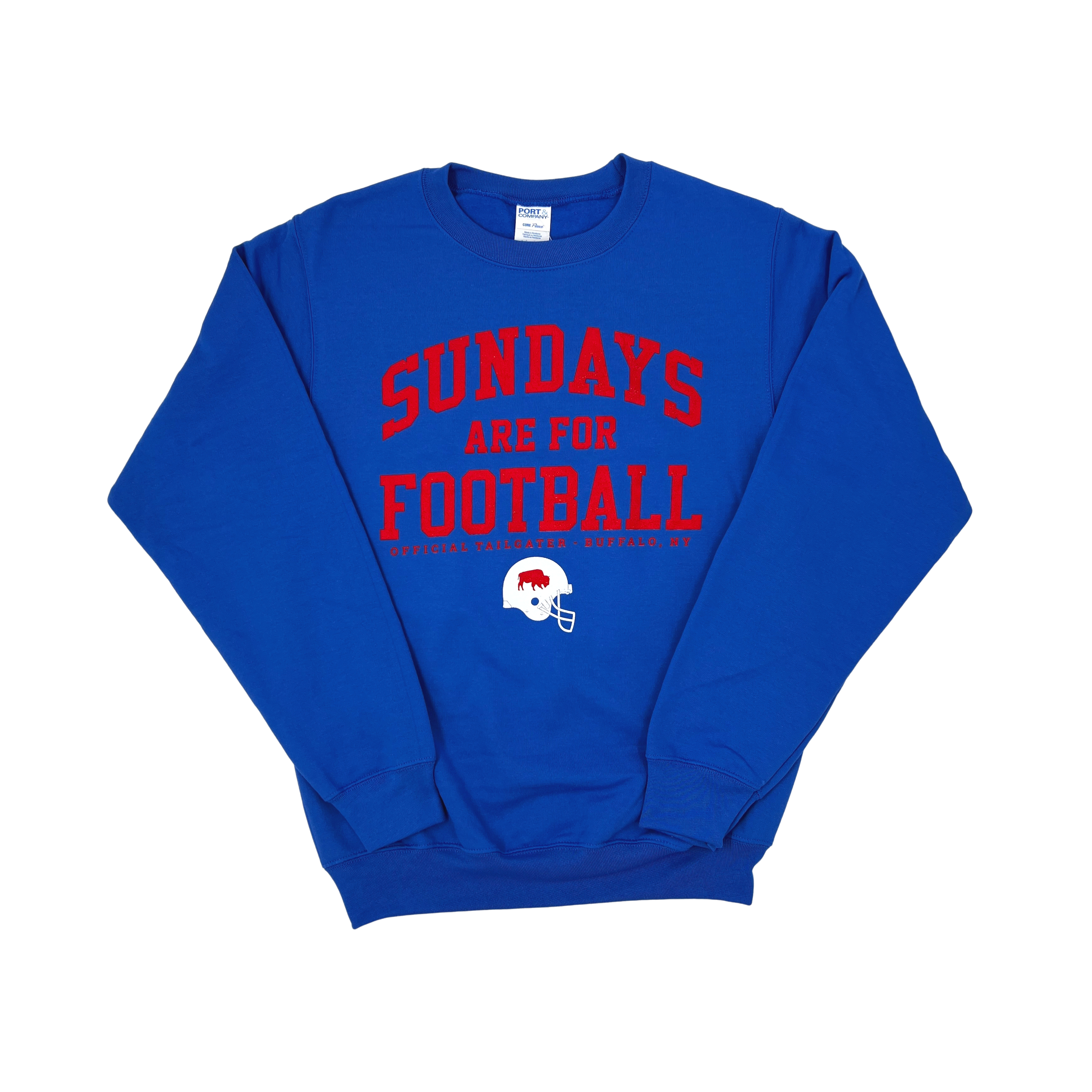 Buffalo Football Blue Crewneck Sweatshirt Buffalo Bills 