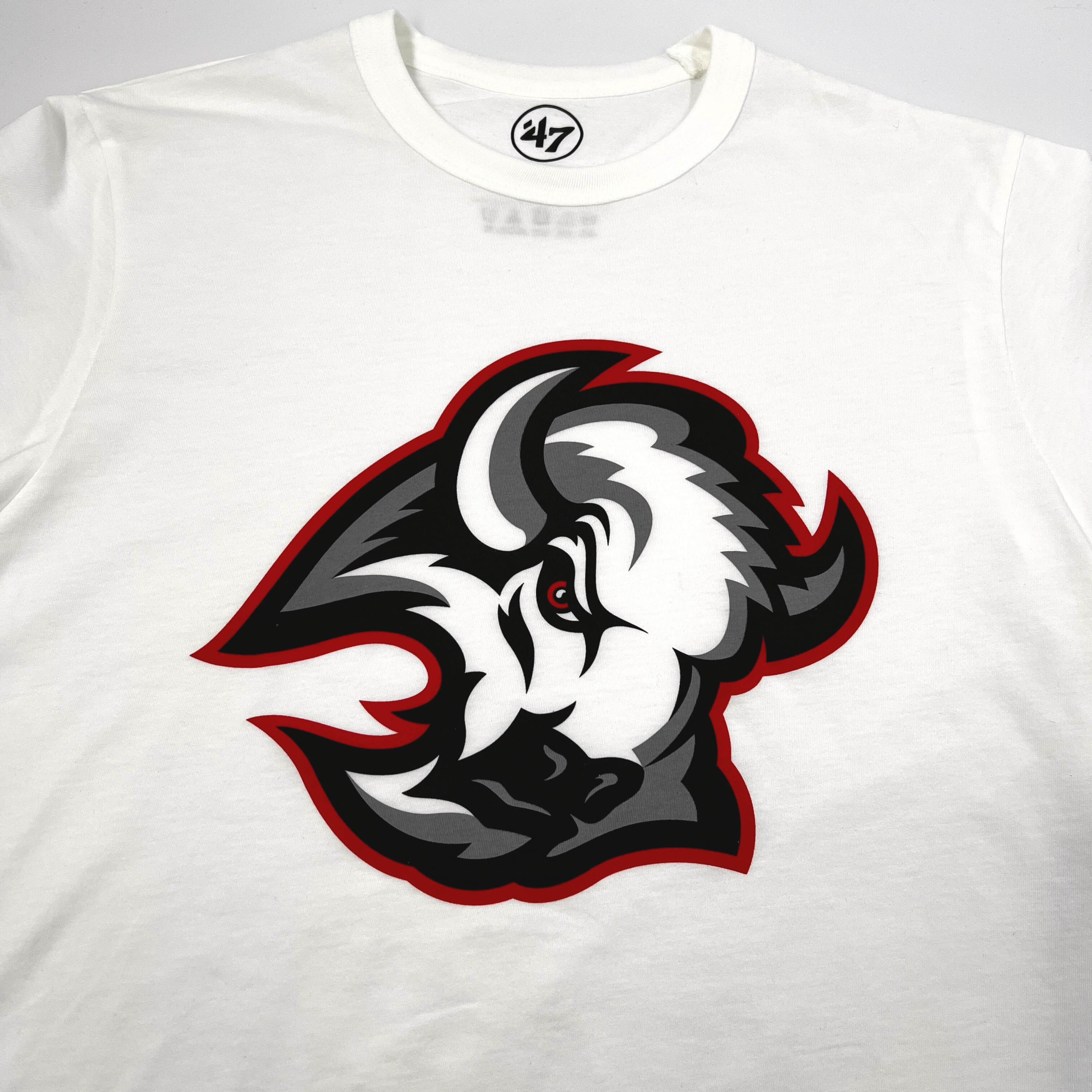 47 Brand Buffalo Sabres Black and Red Goat Head Shirt The BFLO Store