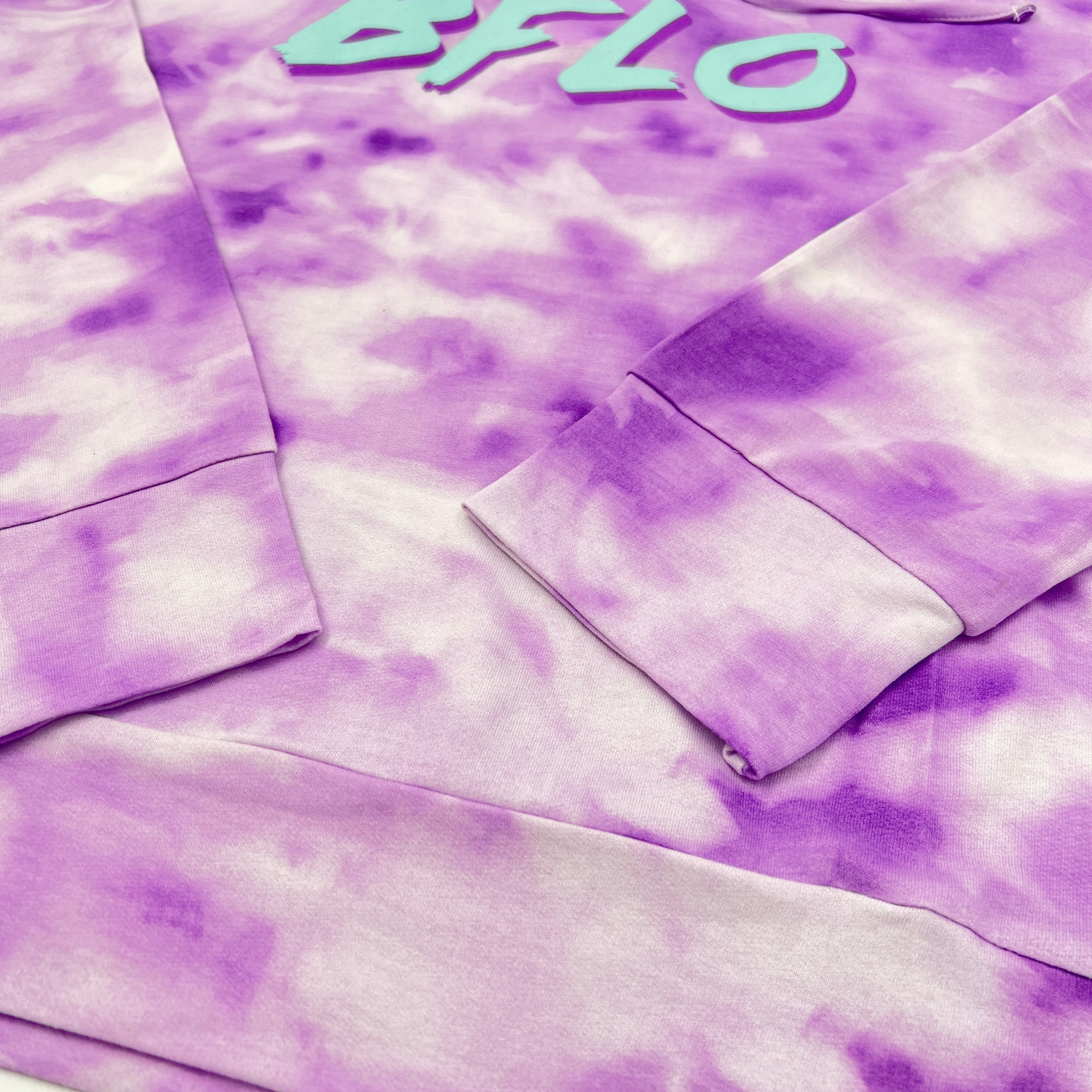 Women&#39;s BFLO Purple Tie Dye Mock Neck Sweatshirt