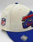 New Era Bills AFC Cream 2022 Sideline Low Profile Fitted Hat