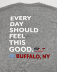Vineyard Vines Grey Buffalo, NY Feel This Good Long Sleeve Shirt