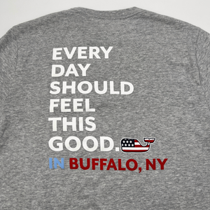 Vineyard Vines Grey Buffalo, NY Feel This Good Long Sleeve Shirt