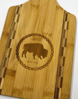 Buffalo, NY Two Toned With Handle Cutting Board