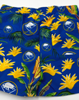Buffalo Sabres Royal Blue With Floral Design Swim Trunks