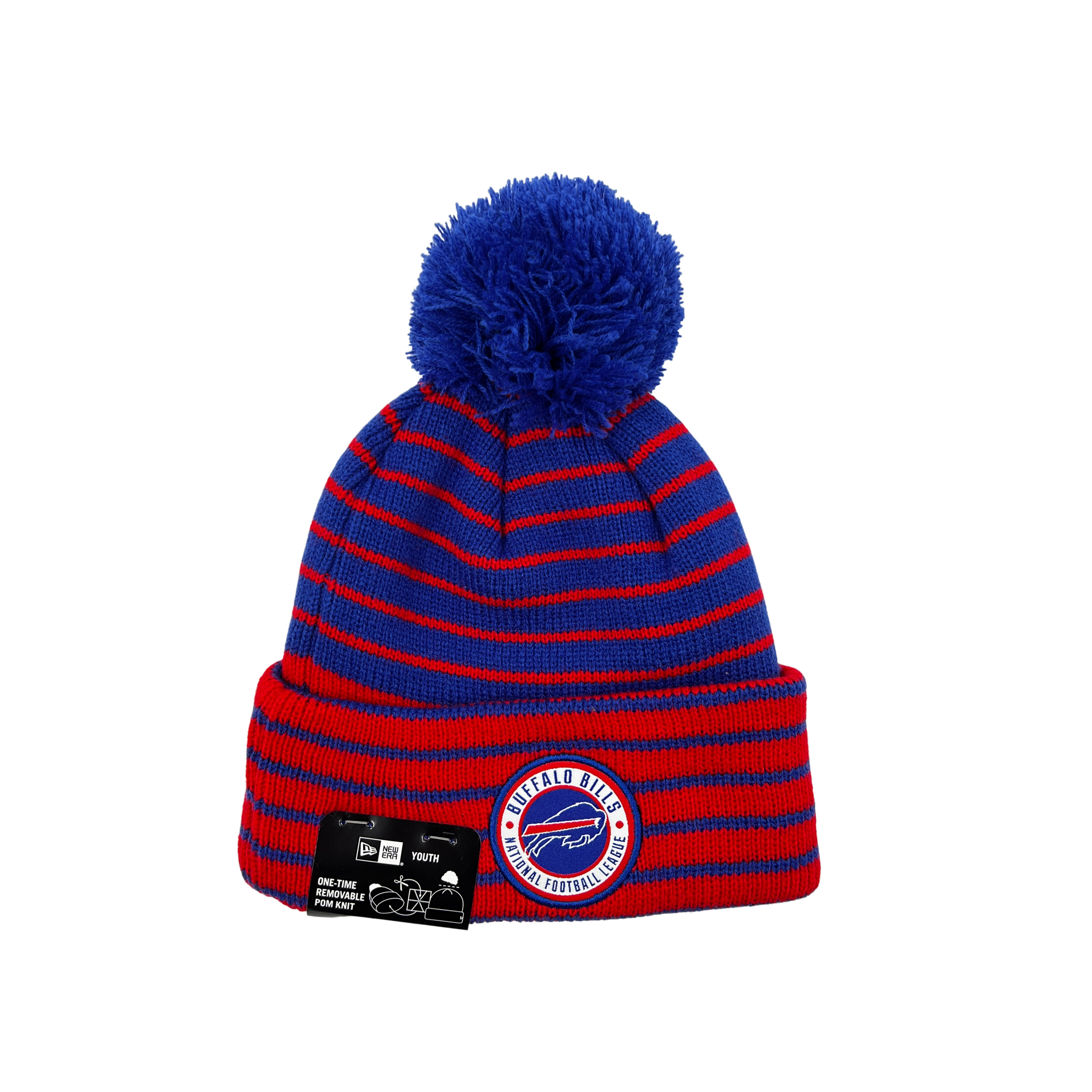 Buffalo Bills Pom Pom Beanie Winter Hat Cap Gloves Set Black Gray