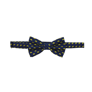 Buffalo Navy Blue and Gold Bow Tie