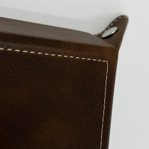 BFLO Brown Leather Catchall Tray