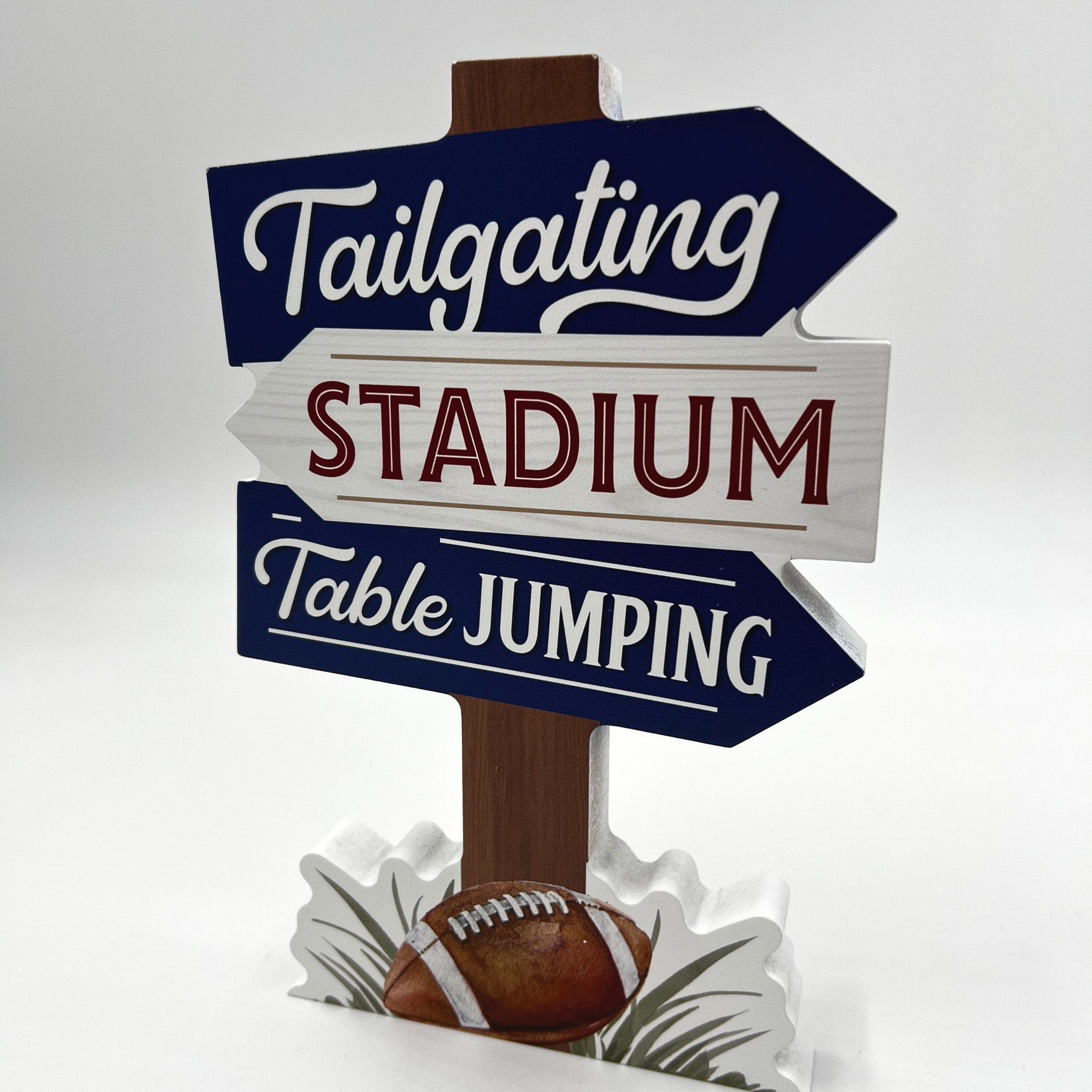 Tailgating and Table Jumping Wooden Sign