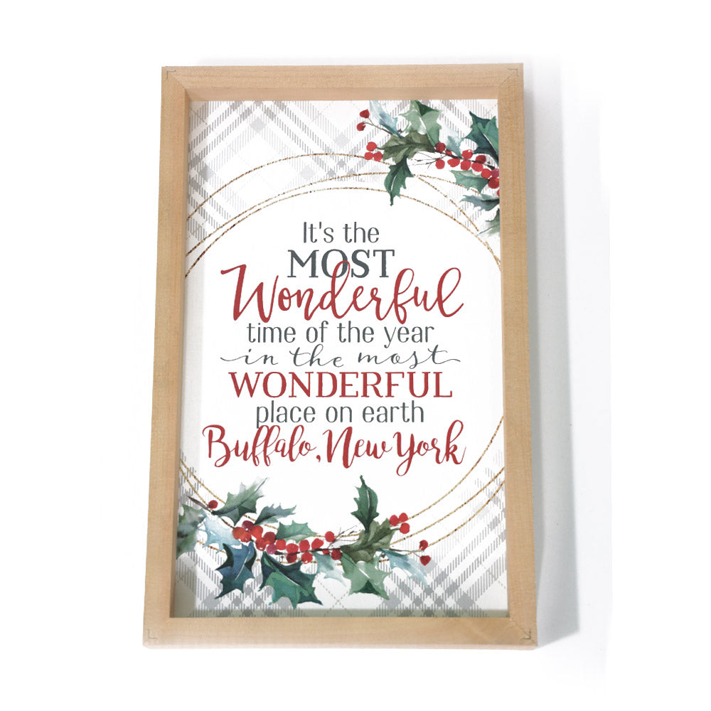 &quot;Most Wonderful Time of The Year&quot; Wooden Sign