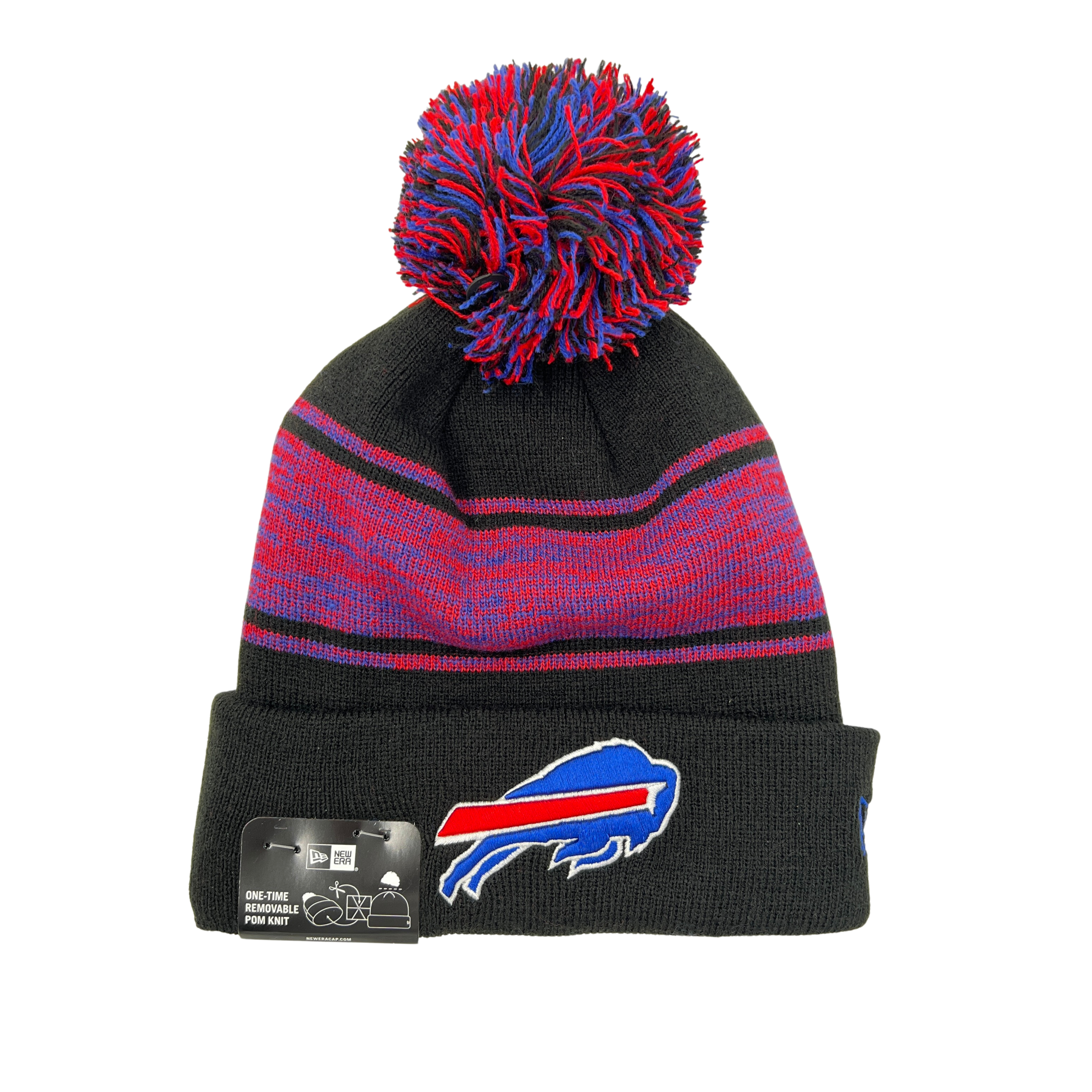 New Era Bills Charging Buffalo Black Knit Hat