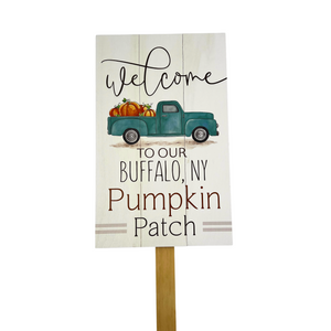 Buffalo Pumpkin Patch Ground Sign
