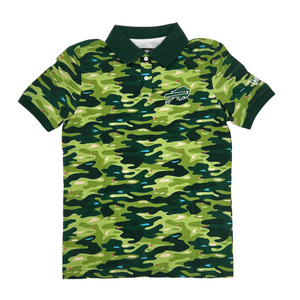 New Era Buffalo Bills Camo Green Golf Polo