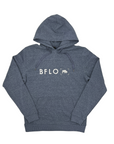BFLO Embroidered Heather Navy Hoodie