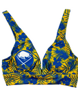 Women's Buffalo Sabres Floral Bikini Top