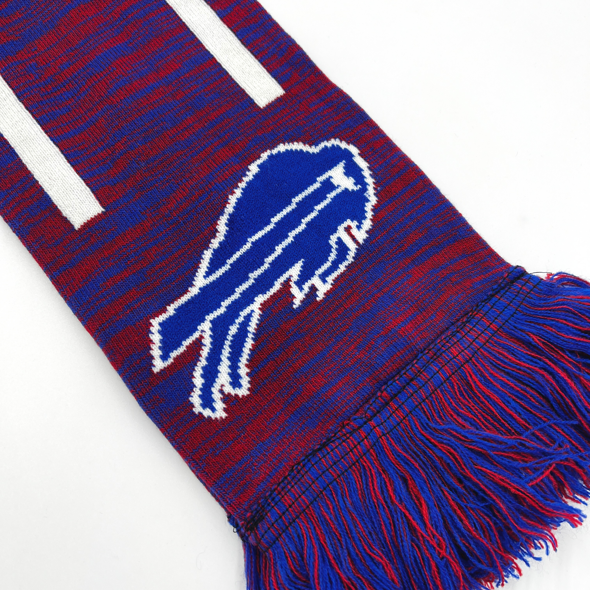 Women's Buffalo Bills Blue and Cream Knit Scarf