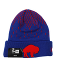 Youth Buffalo Bills With Charging Buffalo Knit Hat
