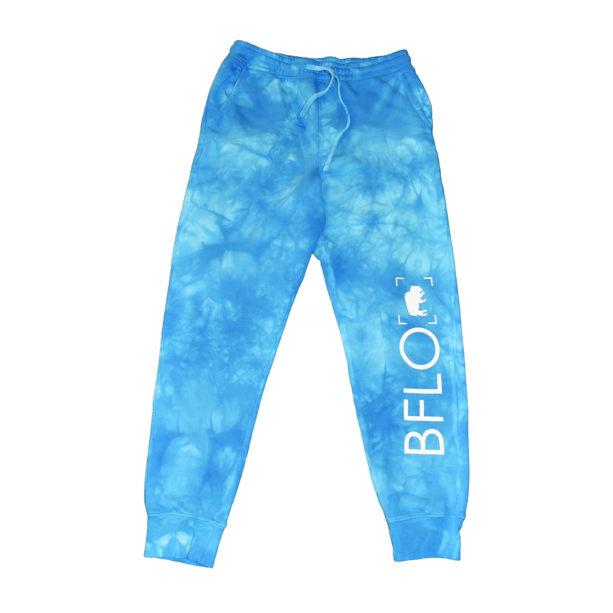 BFLO Aqua Tie Dye Blue Sweatpants