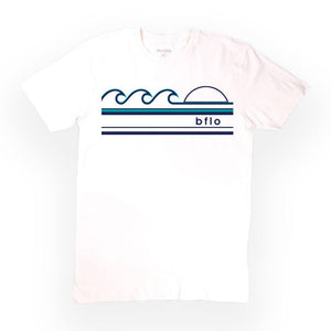 BFLO Waves and Sun White UV Color Changing Short Sleeve Shirt