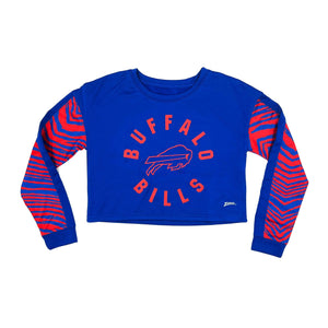 Buffalo Bills Royal Zebra Crop Crewneck – The BFLO Store