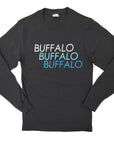 Black BUFFALO Repeat Text LST