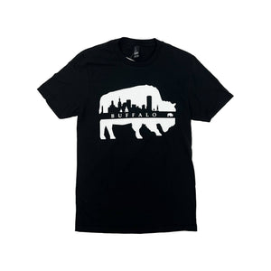 BFLO buffalo skyline black short sleeve shirt